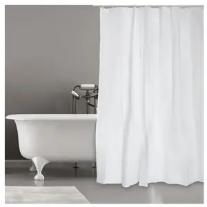 Comparateur de prix : Rideau de douche - Blanc - Polyester - 180 x 200 cm - MSV