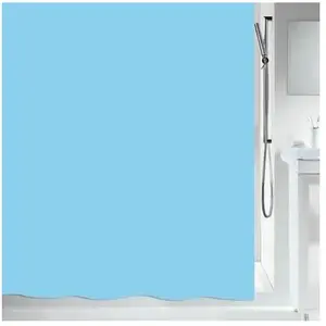 Comparateur de prix : Rideau de douche - Bleu - Polyester - 180 x 200 cm - MSV
