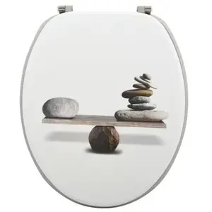 Comparateur de prix : Abattant WC MSV - MDF - Design spirit