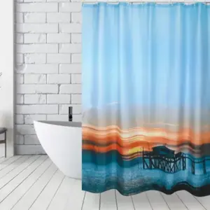 Rideau de douche Polyester sunset 180x200cm Multicolor MSV