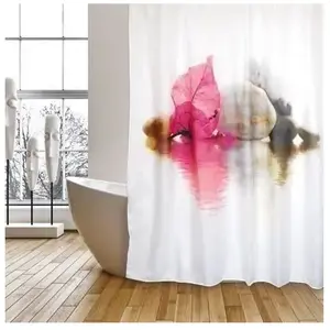 Comparateur de prix : Rideau de douche Bornéo en polyester - 180 x 200 cm - MSV