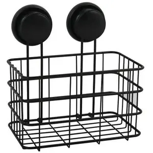 Comparateur de prix : MSV Panier de douche Milady avec ventouses - Noir
