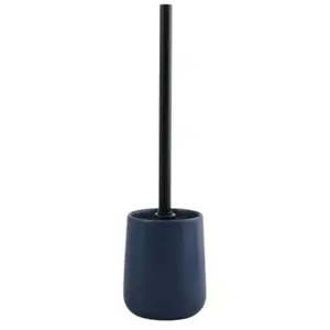 MSV Brosse Wc avec support Céramique MAONIE Bleu Foncé