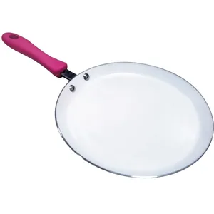 MSV Poêle à crêpes avec revêtement en céramique, multicolore, 26 cm