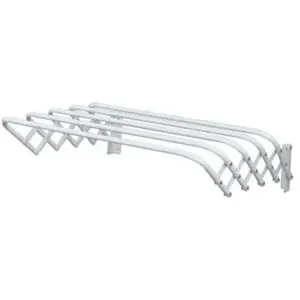 MSV Étendoir, métal, Blanc, 100 x 45 x 19 cm