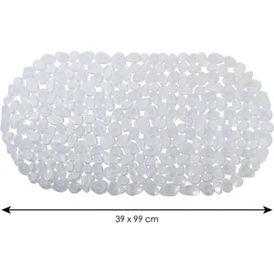 Comparateur de prix : Tapis fond de baignoire MSV - 99 x 39 cm - Galet transparent
