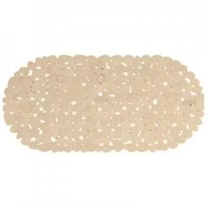 Comparateur de prix : Tapis de bain en PVC galets 68x35cm blanc - MSV - Adulte