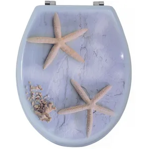 Abattant Wc - MSV - MDF - Blanc - Universel - Entraxe de fixation universelle pas cher