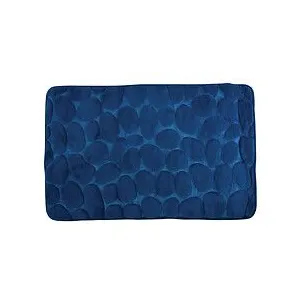 Tapis de bain Microfibre PEBBLE 40x60cm Bleu Marine MSV