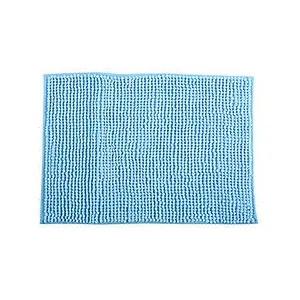 MSV - Tapis de bain Microfibre chenille 40x60cm Bleu Ciel