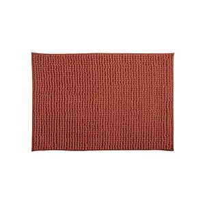 MSV Tapis de bain Microfibre CHENILLE 40X60cm Terracotta
