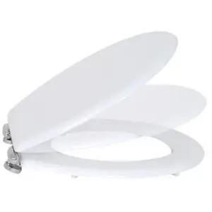 Comparateur de prix : Abattant WC MSV - MDF - Fermeture lente - Blanc