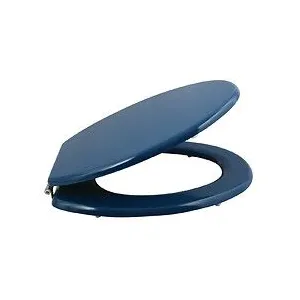 Comparateur de prix : MSV - Abattant wc mdf cleo Bleu Foncé - Charnières Inox