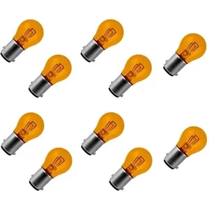 cyclingcolors 10x Ampoule 12v 21/5w Bay15d orange éclairage lumière universel bricolage feu pas cher