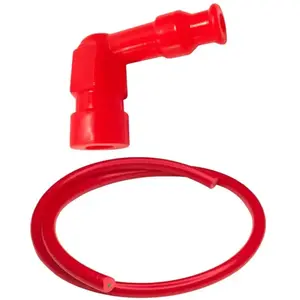 cyclingcolors Antiparasite universel capuchon de bougie et câble d'allumage Ø7mm x 1mètre connecteur fil bougie Moto Quad Scooter Tondeuse TracteurVendu paramazon