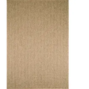 Nazar Tapis intérieur et extérieur aspect jute beige chevron 160x230