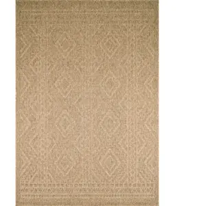 NAZAR Tapis intérieur et extérieur aspect jute effet sisal 120x170 pas cher