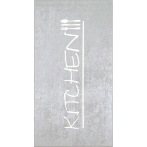 Nazar Tapis de cuisine gris motif kitchen 70x180 pas cher