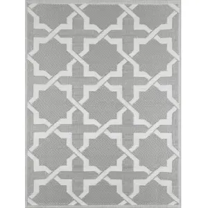 NAZAR TAPIS EXTERIEUR SCOOBI 336 GRIS 150X220CM RECTO/VERSO pas cher