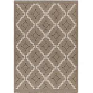 Nazar Rugs - Tapis aspect jute TULUM 9041 intérieur & extérieur marron - 60x90 cm T.U pas cher
