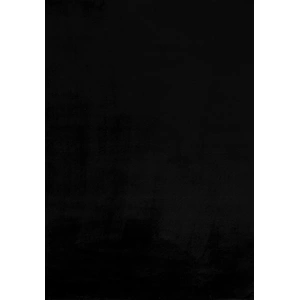 Nazar Tapis en polyester brillant motif uni noir 120x160 pas cher