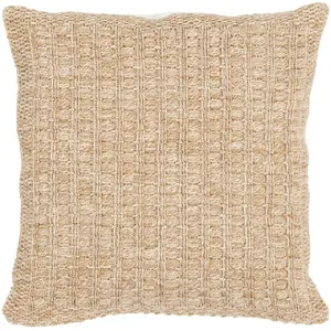 Nazar Housse de coussin aspect jute 50x50 pas cher