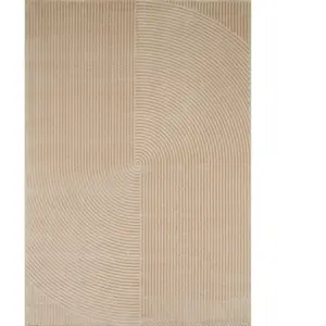 Nazar Tapis motif en relief beige - 200x290 pas cher