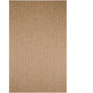 Nazar Tapis intérieur et extérieur aspect jute beige chevron 60x180 pas cher