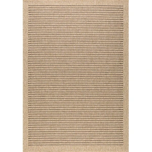 Nazar Tapis intérieur et extérieur aspect jute marron 160x230