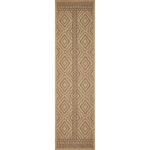 Tapis intérieur extérieur effet jute naturel sisal - NAZAR RUGS - 80x300 cm - NATURE - Marron pas cher