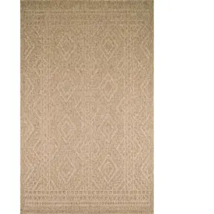Nazar Tapis intérieur et extérieur aspect jute effet sisal à poils ras 60x90 pas cher