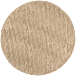 NAZAR Tapis intérieur et extérieur aspect jute naturel diamètre 160 pas cher