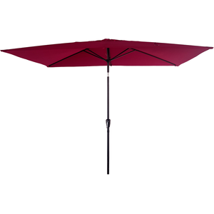 Comparateur de prix : HAPPY GARDEN Parasol droit rectangulaire 2x3m en aluminium et toile fuchsia