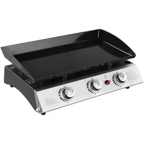 Comparateur de prix : Plancha au gaz SEVILLE - 3 brûleurs 7,5kW - Happy Garden