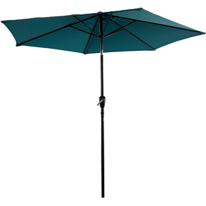 Comparateur de prix : Parasol droit HAPUNA rond 2,70m de diamètre bleu - Happy Garden