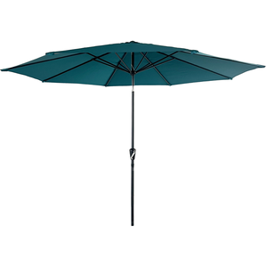 Comparateur de prix : Parasol droit HAPUNA rond 3,30m de diamètre bleu - Happy Garden