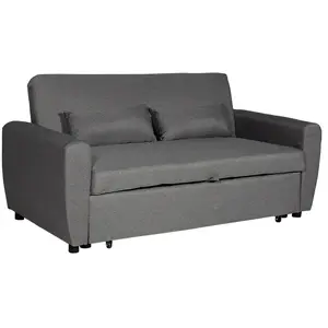 Happy Garden Canapé Convertible Matt 2 Places Gris pas cher