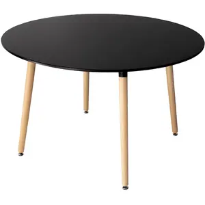 Comparateur de prix : Table ronde - HAPPY GARDEN - MARTHA - 120cm - Noir - 4 places - Scandinave