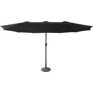 Comparateur de prix : Happy Garden Parasol de Jardin Double 2,7x4,6m LINAI Noir en Acier.