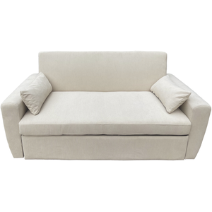 Comparateur de prix : Happy Garden Canapé convertible en velours côtelé beige 2 places MATT