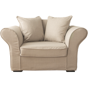Comparateur de prix : Happy Garden Fauteuil 1,5 places en tissu beige