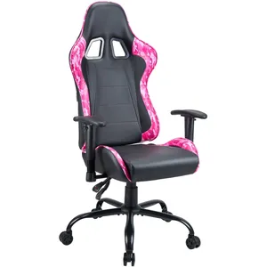 Subsonic Chaise gaming Pink Power pour Bureau - fauteuil gamer Rose et noir