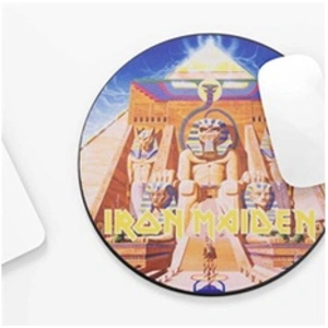 Subsonic Tapis de souris gaming Iron Maiden pour PC - Format disque Vynile Powerslave pas cher