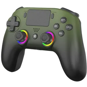 Comparateur de prix : Subsonic Manette Sans Fil PS5, LED RGB Programmable, Vert Militaire, a...