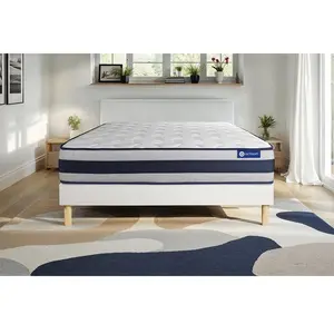Actisom Matelas Ressorts ensaches et Memoire de forme Maxi epaisseur 5zones de confort pas cher
