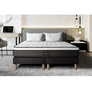 Comparateur de prix : PRESTIGE LITERIE Matelas sommier 160x200 ressorts ensachés et mémoire de forme Suite