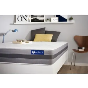 Actisom Matelas mémoire de forme 90x200 cm Maxi épaisseur 5zones de confort pas cher