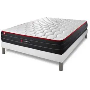 Somness Ensemble sommier matelas BOOST ressorts ensaches et memoire de forme
