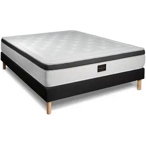 Comparateur de prix : Ensemble Mémoire de forme de confort Equilibré avec sommier tapissier