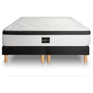 Comparateur de prix : Prestige literie Ensemble Mémoire de forme de confort Equilibré avec sommier tapissier